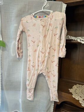 Magnetic Me Light Pink Printed Footed One-Piece